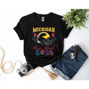 Bet Michigan Rose Bowl Champions 2024 College Football Fan T-Shirt